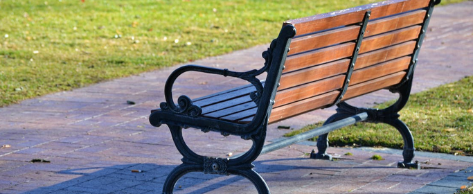 wooden bench